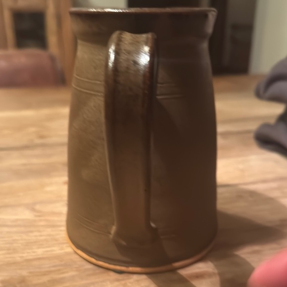 Rustic Brown Ceramic Pitcher - Picture 5 of 5